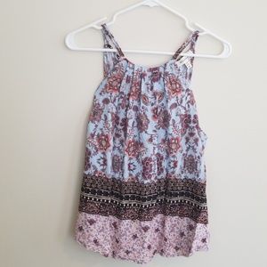 Monteau Floral Spaghetti Strap Tank